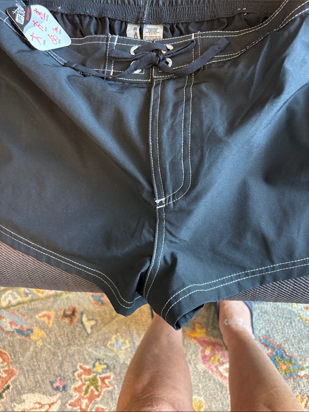 ZeroXposur Black Lace-Up Swim/Active Skort with Contrast Stitching - Picture 10 of 11